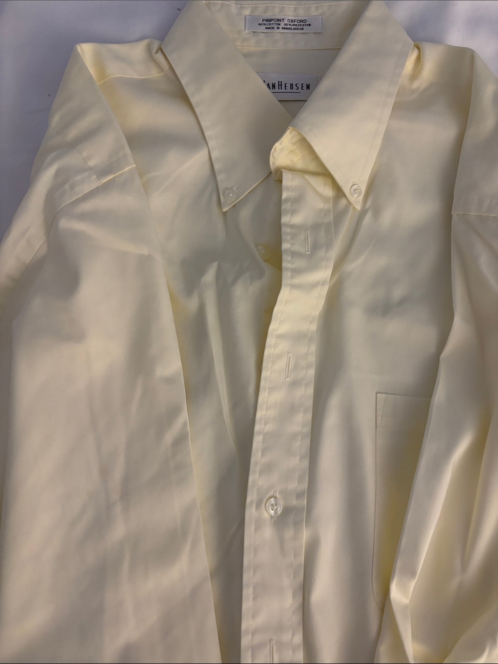 Van Heusen Men’s Pale Yellow Dress Shirt